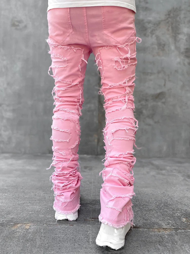 Tight Fit Stacked Jeans
