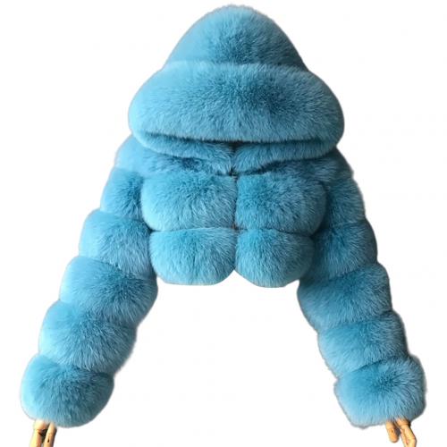 Faux Fur Crop Fluff Coat