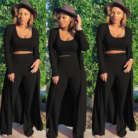 3 piece long sleeve cardigan