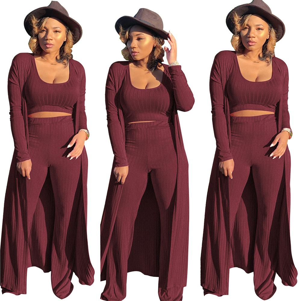 3 piece long sleeve cardigan