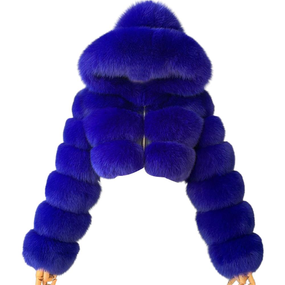 Faux Fur Crop Fluff Coat