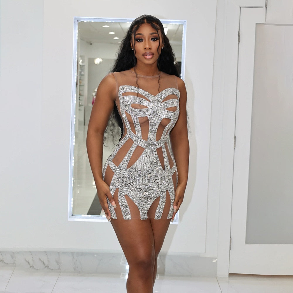 Lit Mesh Bodycon