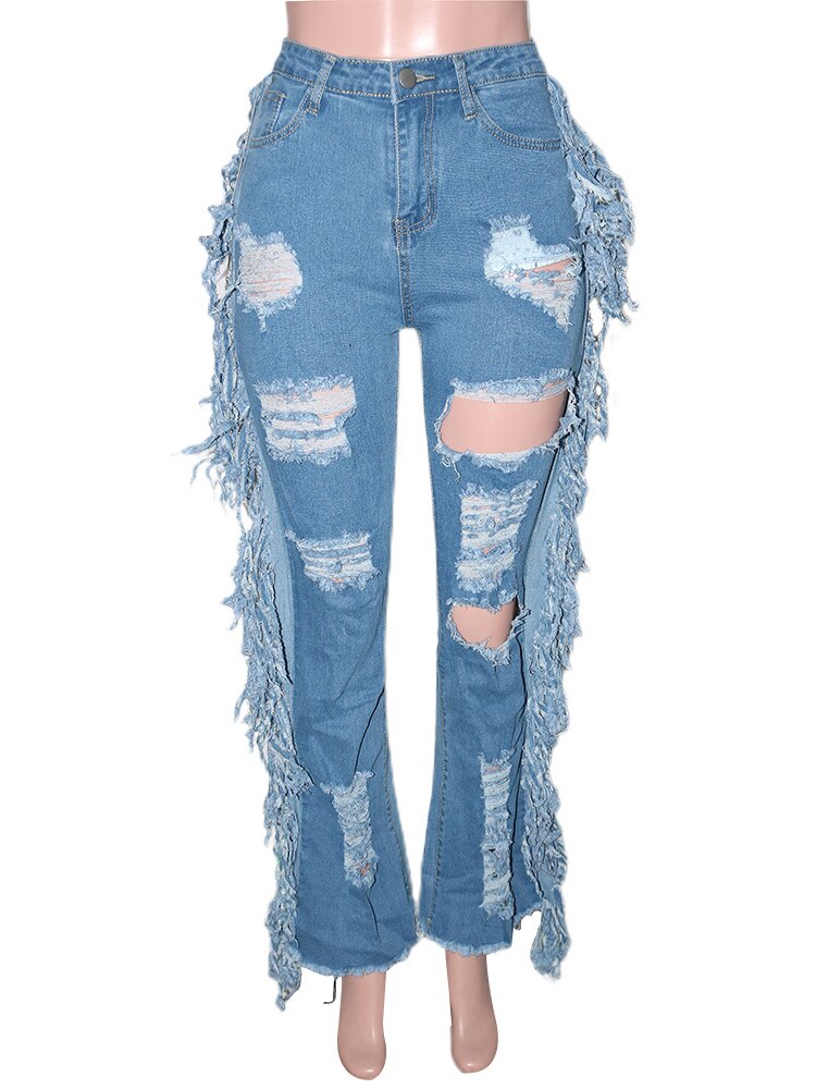 Denim Tassel Jean