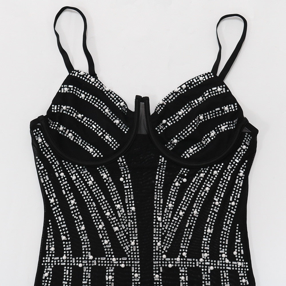 Rhinestone Sequin Dress