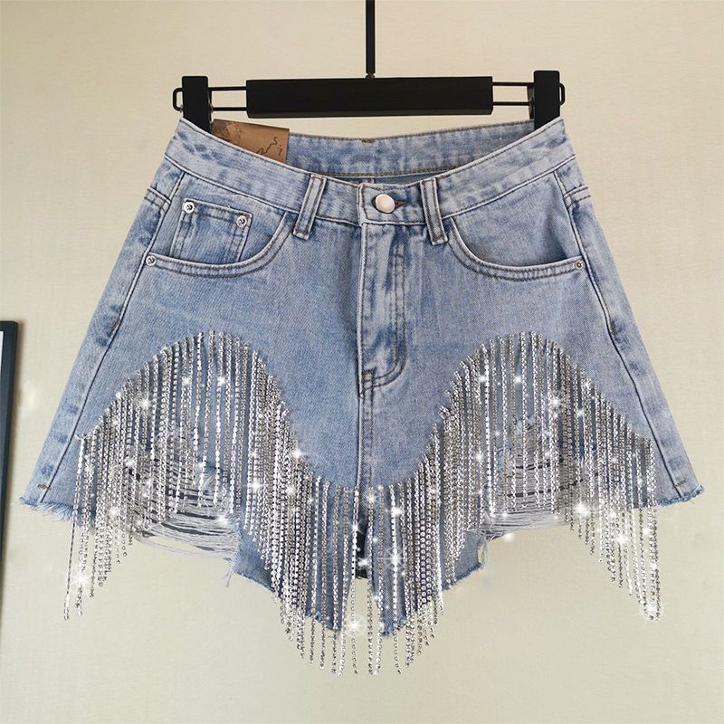 High Waist Shimmer Shorts