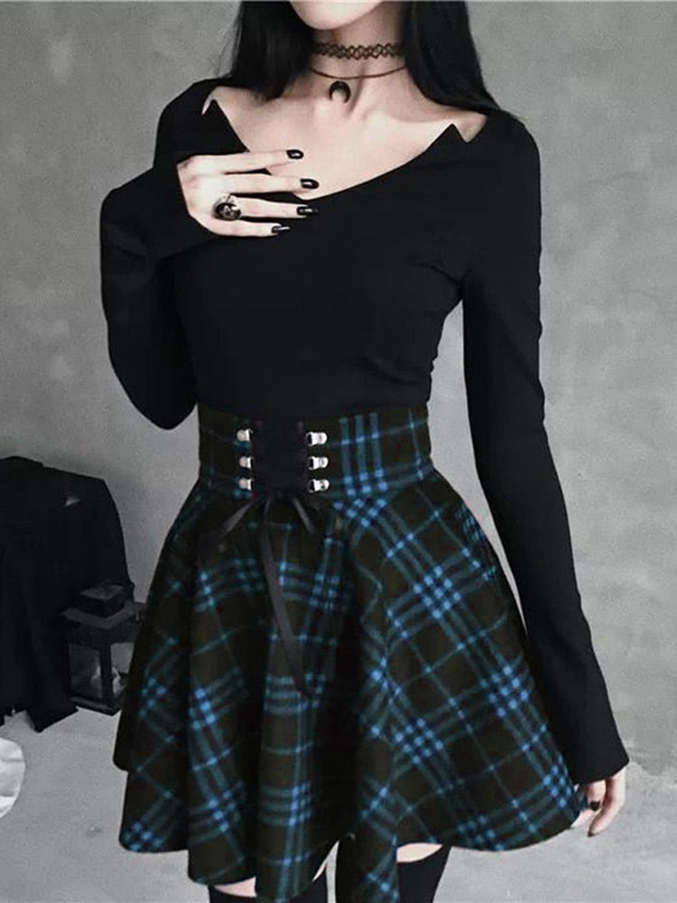 Pleated Mini Skirt