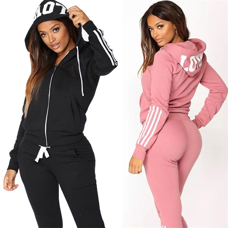 Pink Love Hoodie 2 Piece